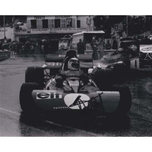 Jackie Stewart Signed 8x10 Grand Prix Photograph